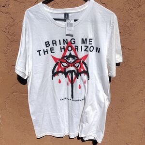 Bring Me The Horizon Hot Topic American WightmShort Sleeve Tee with Bold Graphic